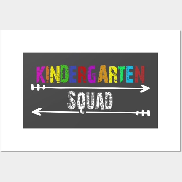 BACK TO SCHOOL, KINDERGARTEN SQUAD T-Shirt Wall Art by Daniello